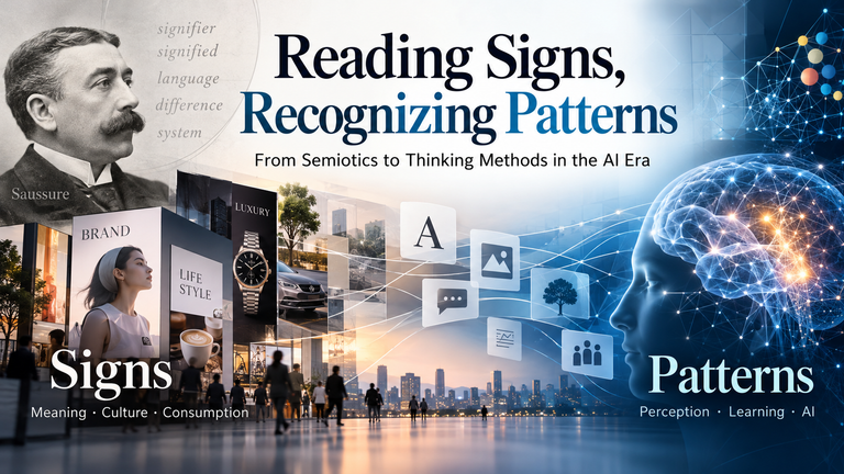 Reading Signs, Recognizing Patterns: From Semiotics to Thinking Methods in the AI Era